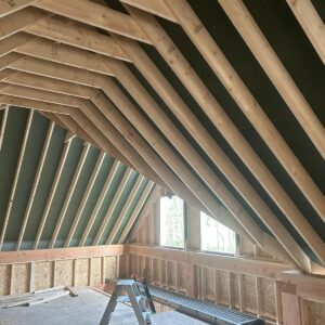 Dakbouw met balken boerderij Friesland