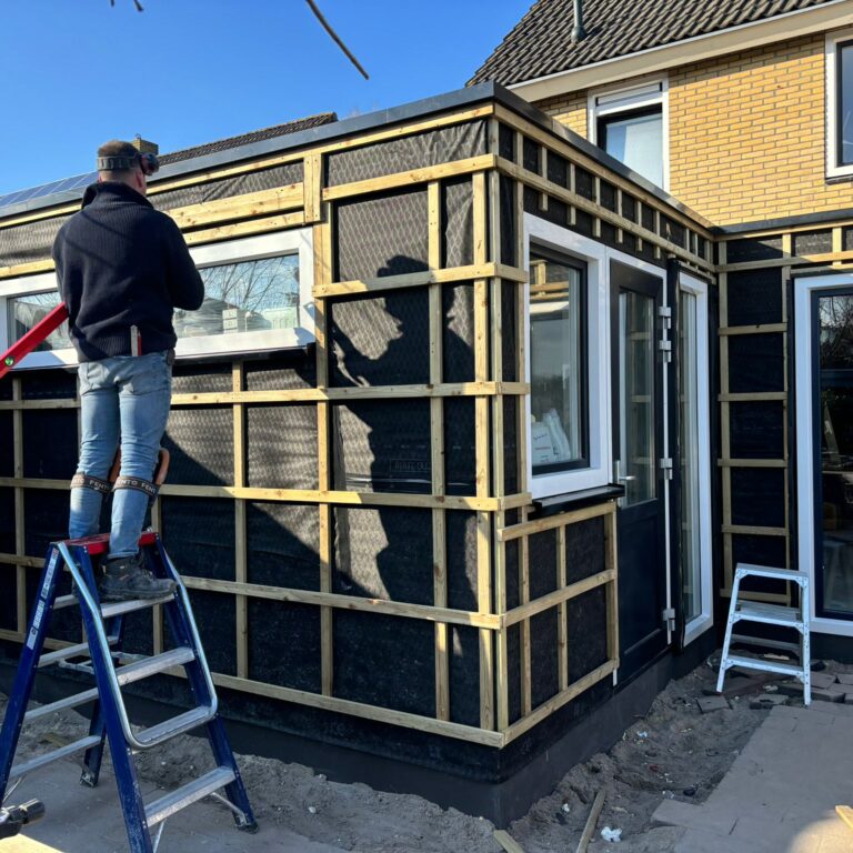 Gevelbekleding - Woning in Friesland opnieuw in de gevelbekleding