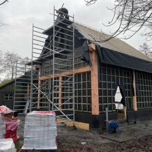 zwarte nieuwbouw woning in Friesland